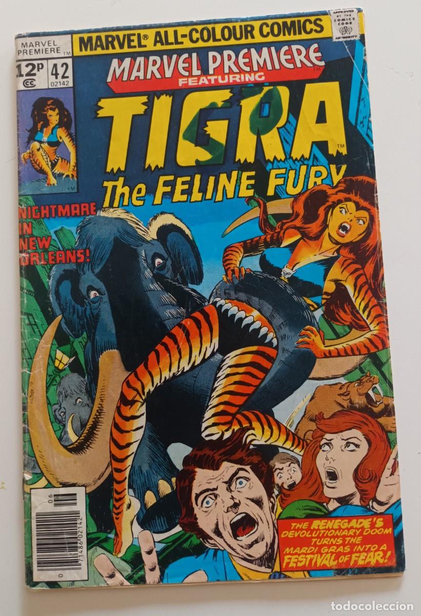 C&oacute;mics: Marvel premi&egrave;re 42, Tigra. Original usa