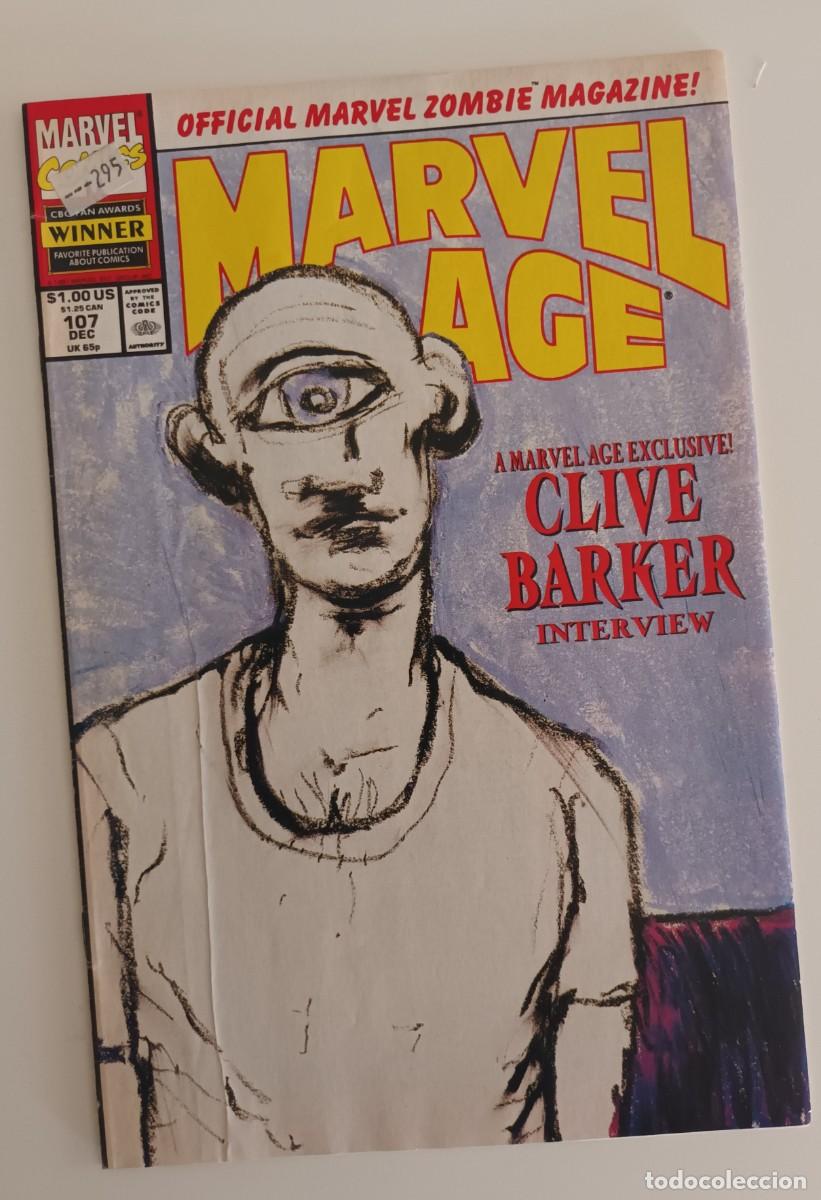 C&oacute;mics: Marvel Age, con entrevista a Clive Barker. Original Usa