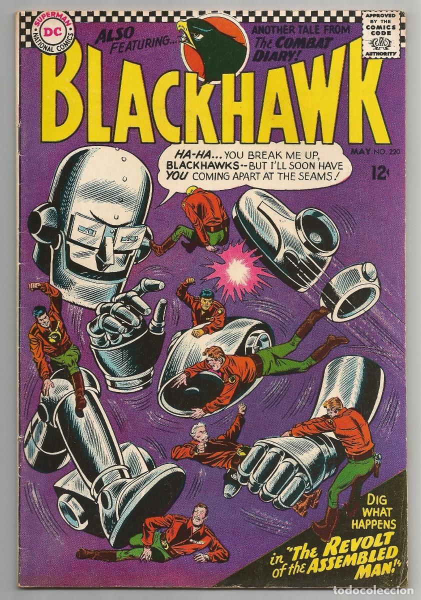 C&oacute;mics: BLACKHAWK #220 FN+(6.5), DC COMICS 1966