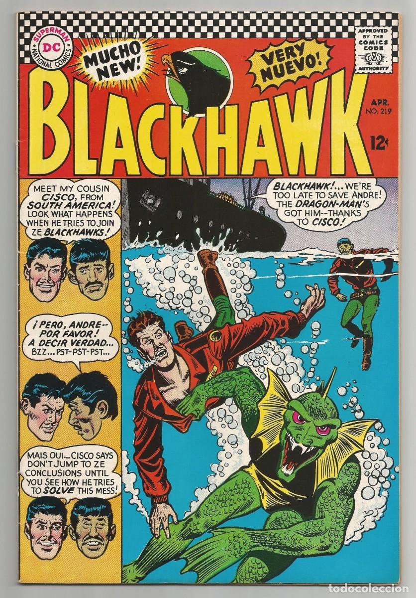 C&oacute;mics: BLACKHAWK #219 VF(8.0), DC COMICS 1966
