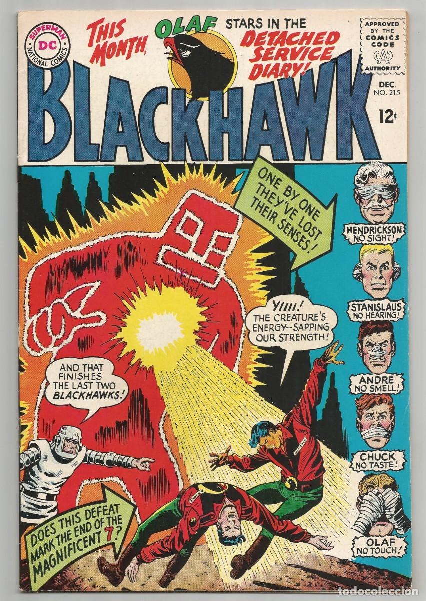 C&oacute;mics: BLACKHAWK #215 FN/VF(7.0), DC COMICS 1965