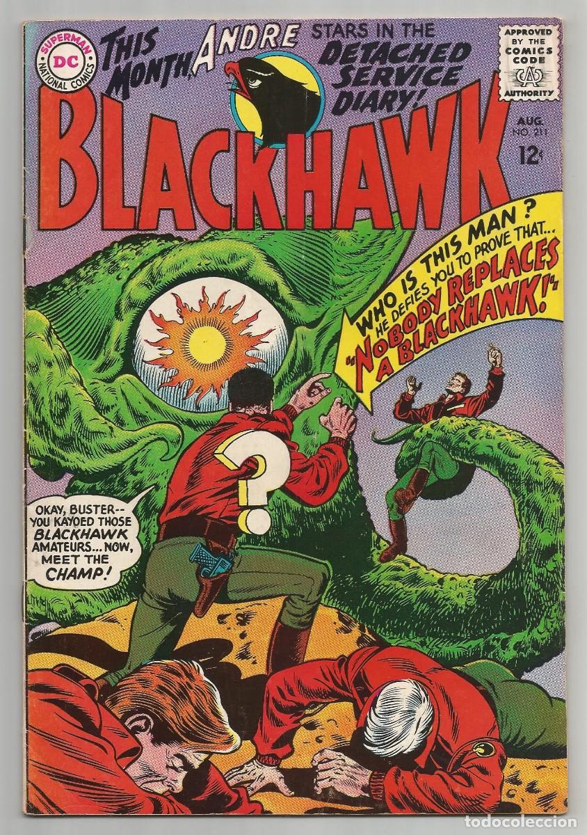 C&oacute;mics: BLACKHAWK #211 FN+(6.5), DC COMICS 1965