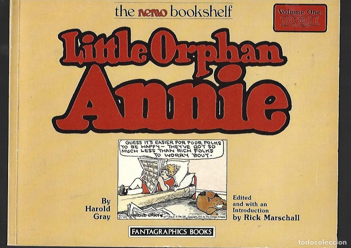 C&oacute;mics: Little orphan Annie, volume one,:1931, 1987, Fantagraphics books, buen estado. Caja DA