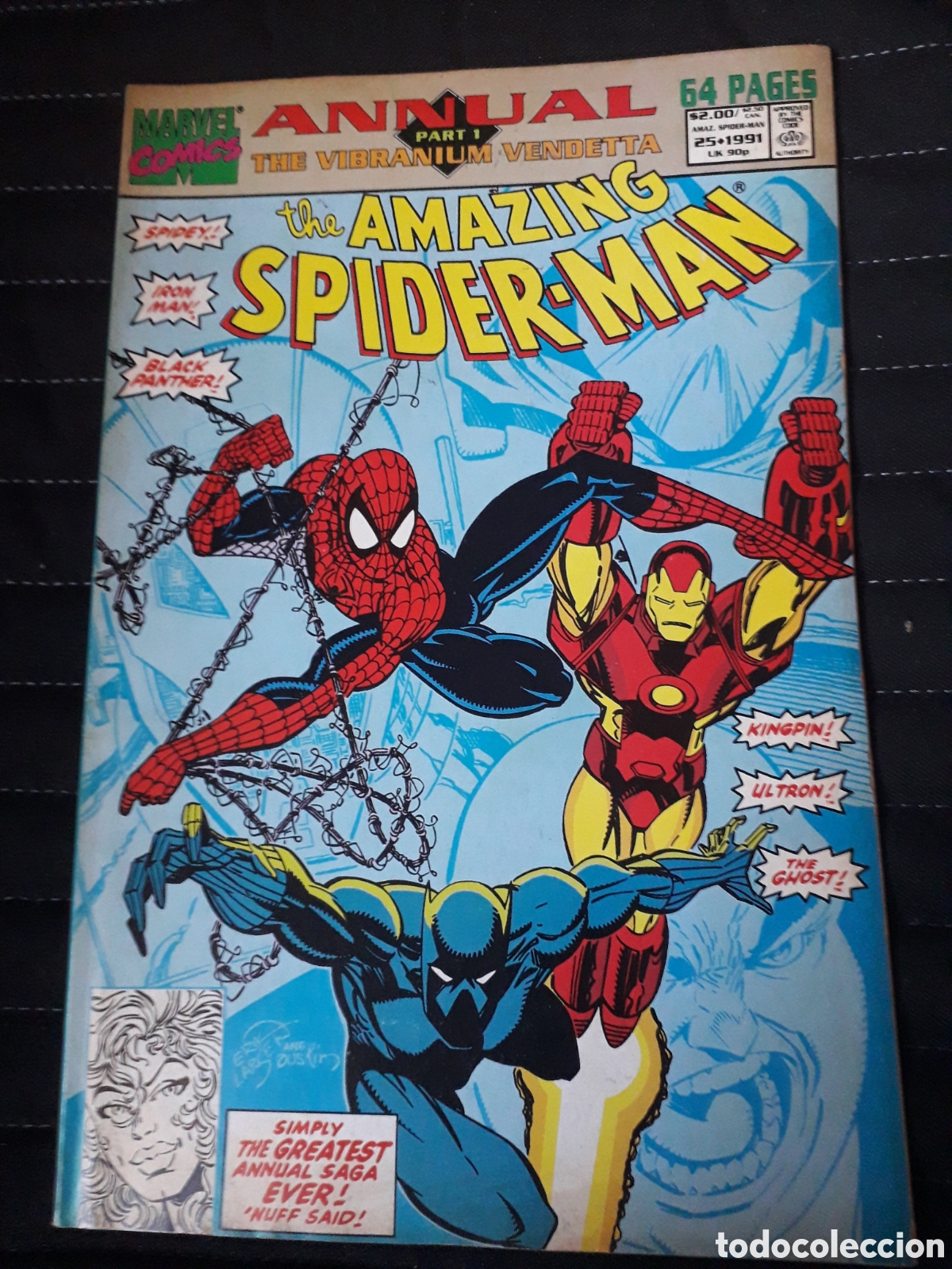 C&oacute;mics: THE AMAZING SPIDER-MAN. ANNUAL 25. THE VIBRANIUM VENDETTA. ORIGINAL USA