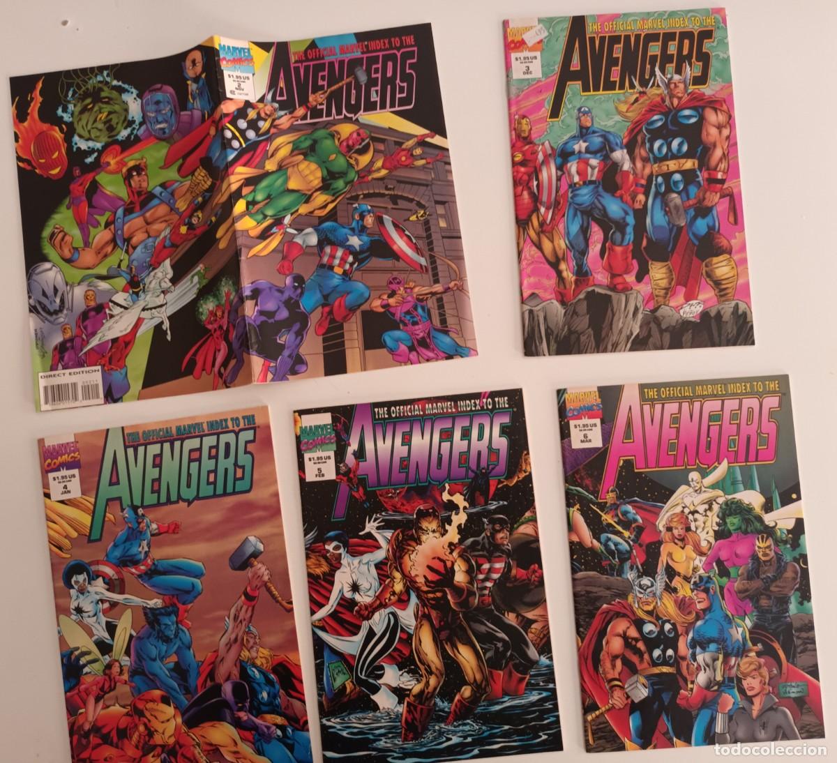 C&oacute;mics: Avengers index 2 a 6 (de 6). Original Usa