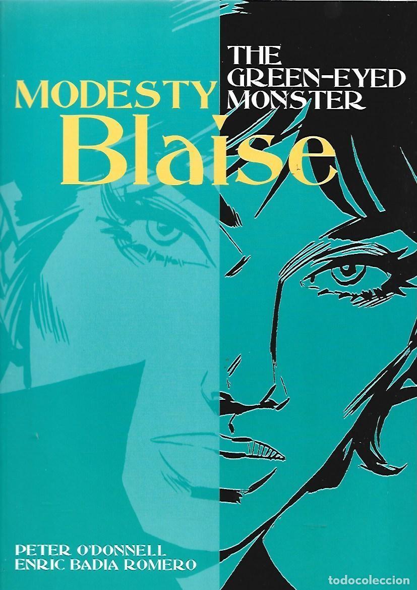 C&oacute;mics: Modesty Blaise: the Green-eyed monsters, 2005, Titan Books, muy buen estado. Caja DA