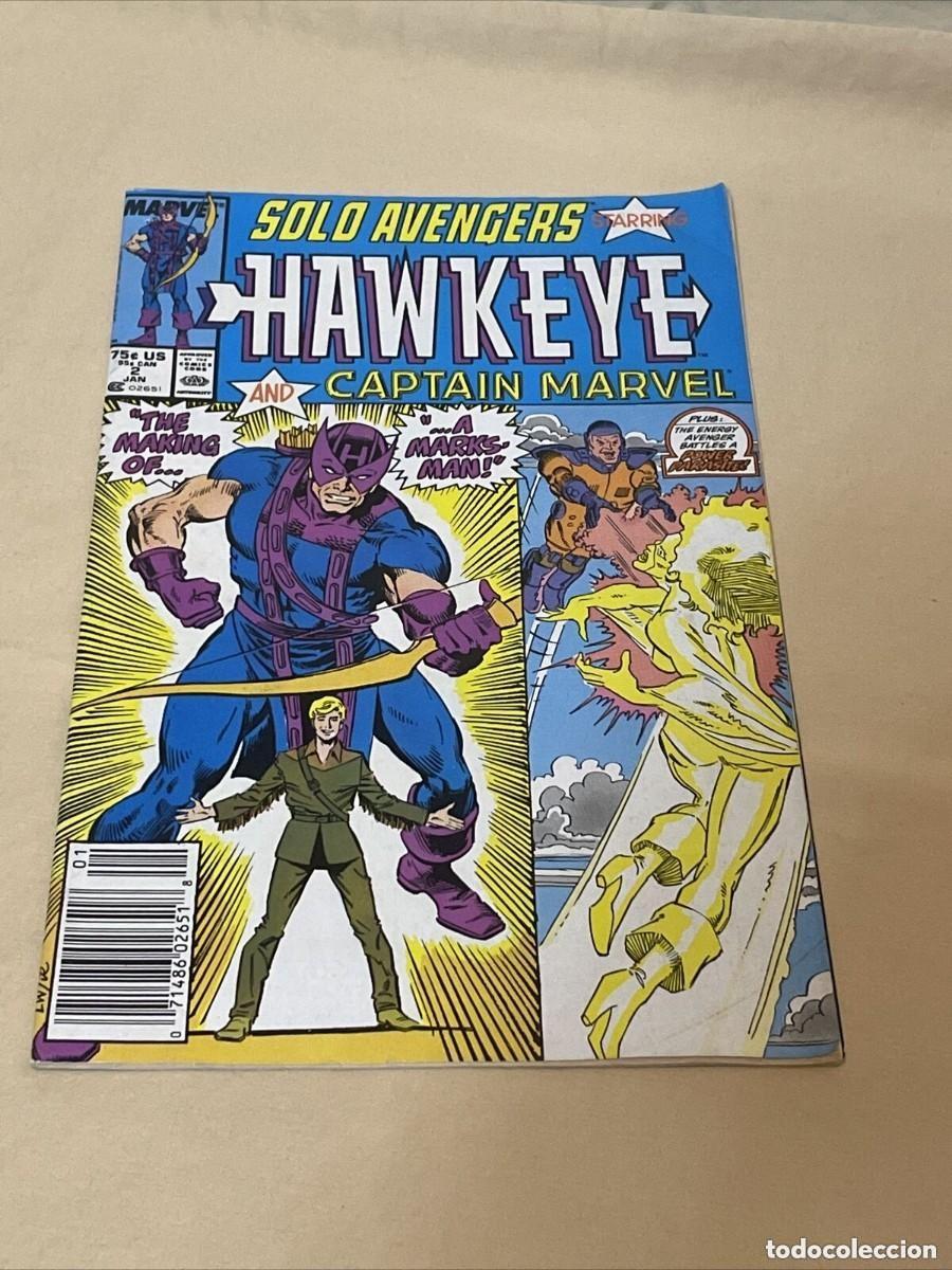 Comics : Solo Avengers starring Hawkeye 2 . MARVEL COMICS.