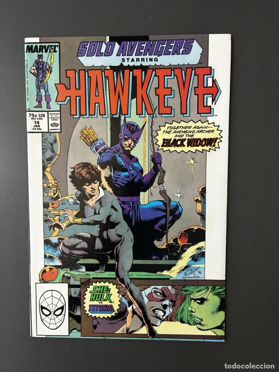 C&oacute;mics: Solo Avengers starring Hawkeye 14 . MARVEL COMICS.