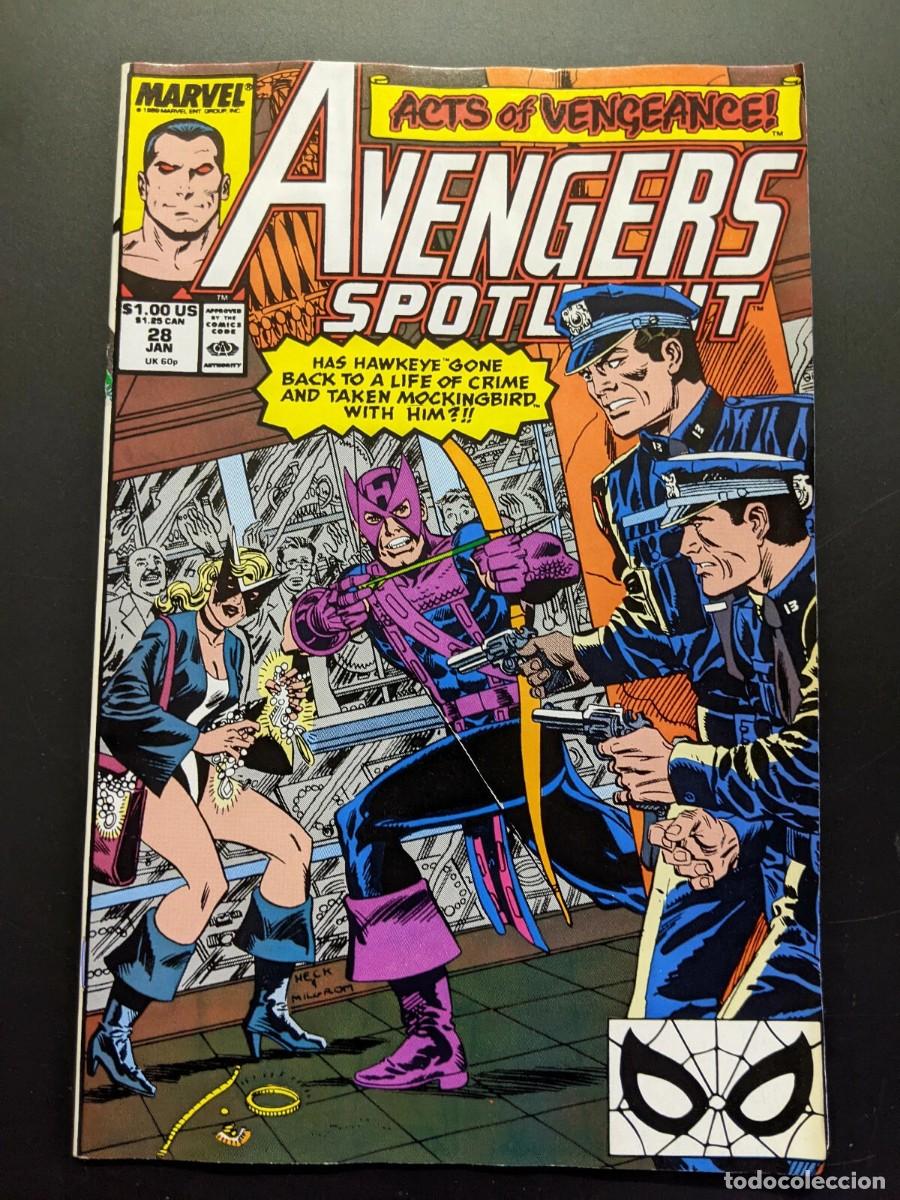 C&oacute;mics: Avengers Spotlight #28 Hawkeye SOLO AVENGERS.