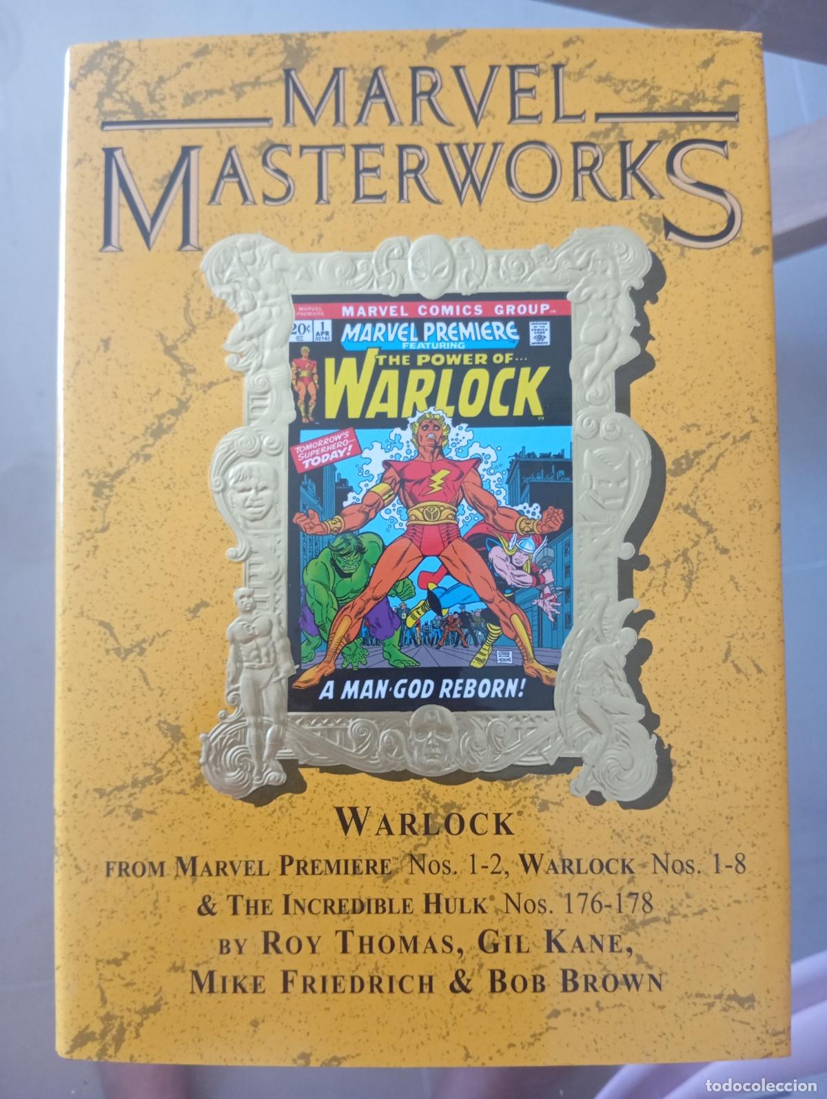 C&oacute;mics: MARVEL MATERWORKS WARLOCK 1 HARDCOVER TIRADA LIMITADA COVER DM ROY THOMAS GIL KANE HARDCOVER