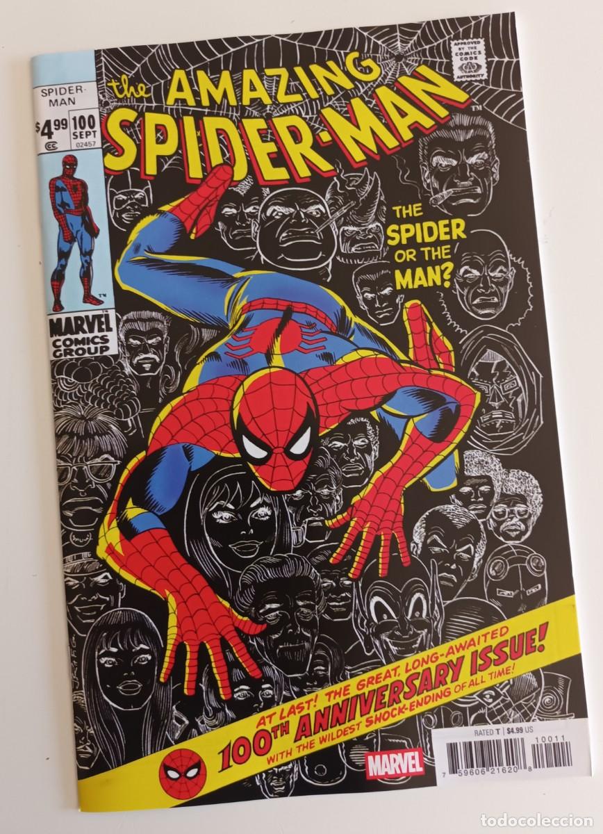 C&oacute;mics: Amazing Spider-man n. 100. Facs&iacute;mil Usa. Nuevo
