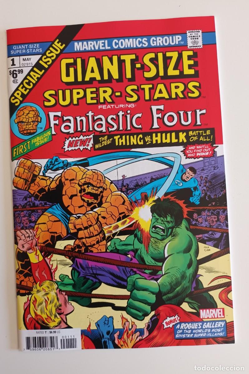 C&oacute;mics: Giant Size super stars, Fantastic Four. Facs&iacute;mil usa
