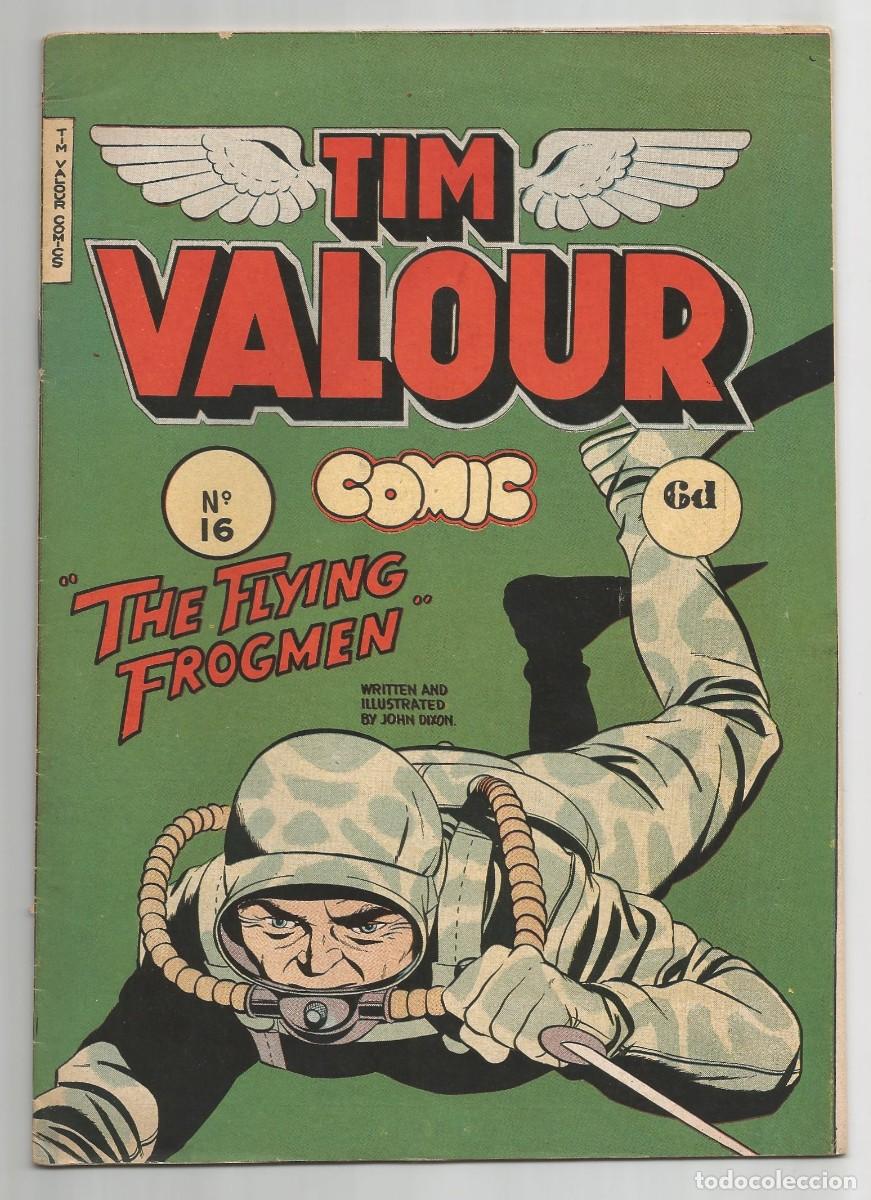 C&oacute;mics: TIM VALOUR de JOHN DIXON #16 FN/VF(7.0), -AUSTRALIA- HJ EDWARDS COMICS 1951