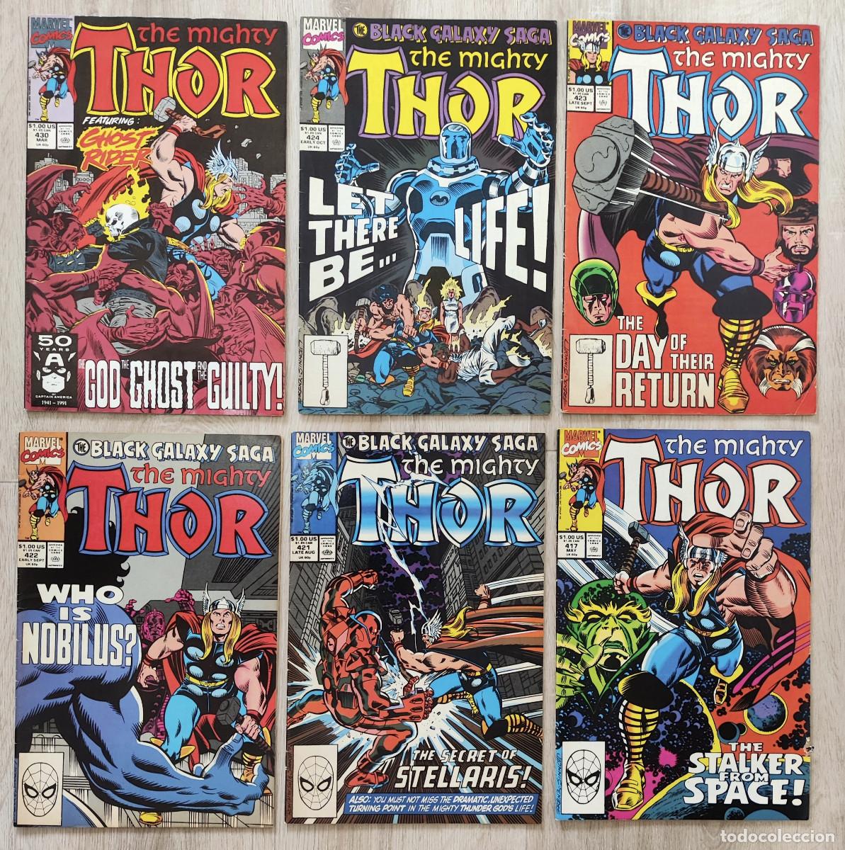 C&oacute;mics: Lote 6 comics USA The Mighty Thor &ndash; Ron Frenz / Tom DeFalco