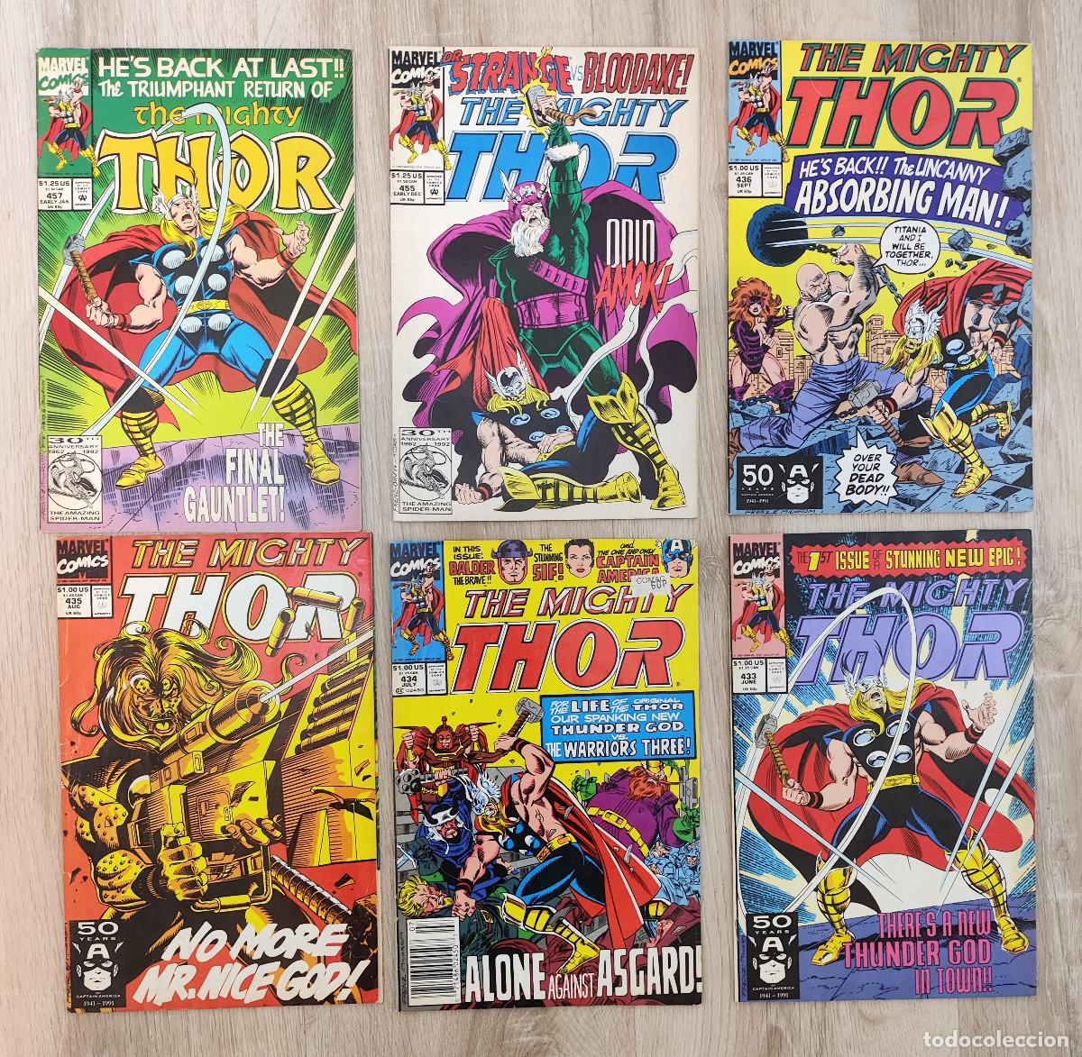 C&oacute;mics: Lote 6 comics USA The Mighty Thor &ndash; Ron Frenz / Tom DeFalco