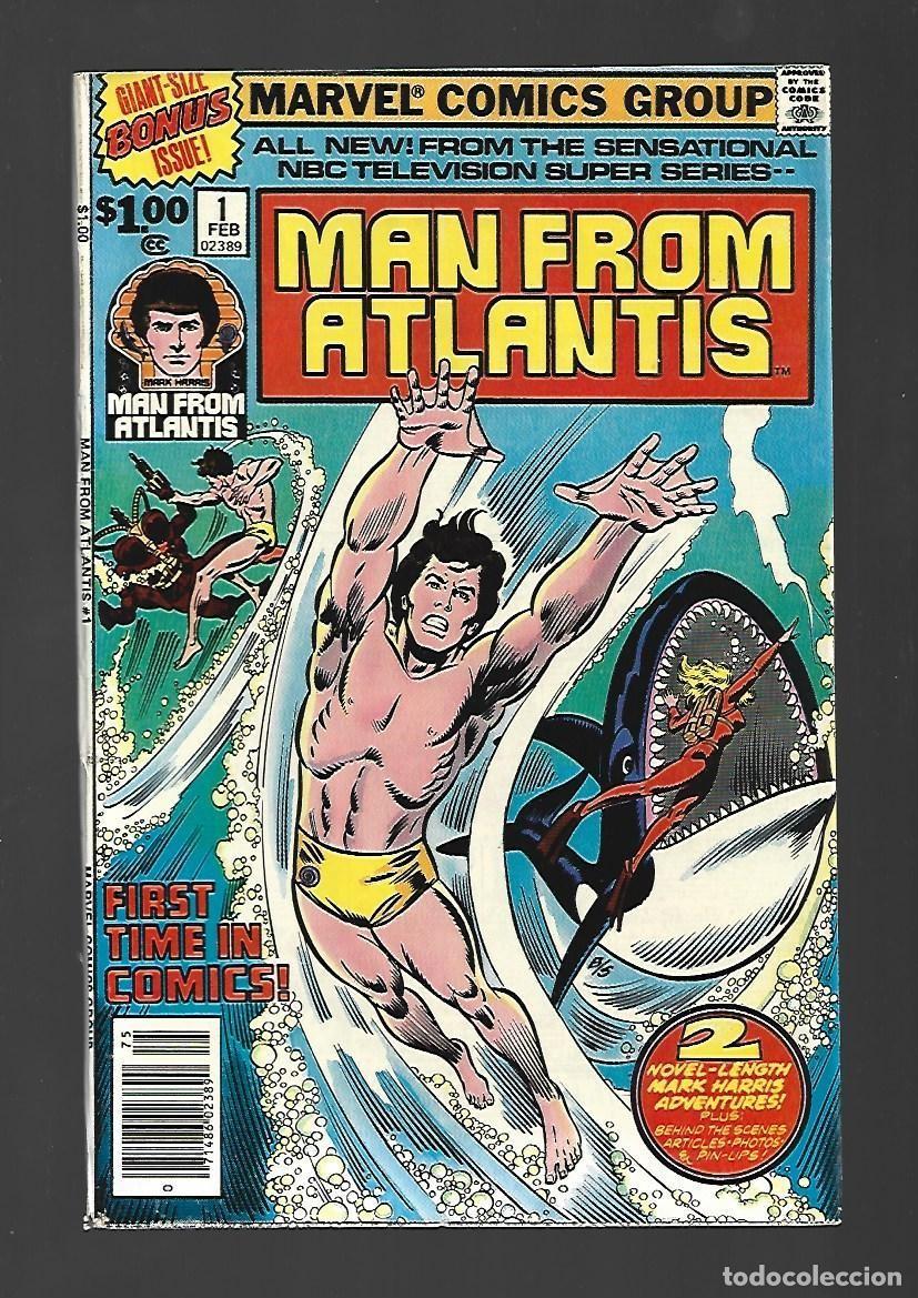 C&oacute;mics: Man from Atlantis, Giant-size, 1, 1977, Marvel, muy buen estado. Saja DA