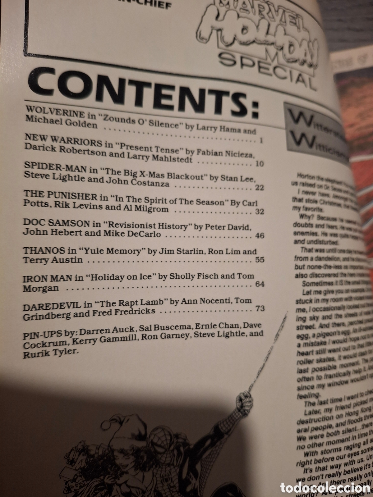 C&oacute;mics: Comics - Marvel Holiday Special (1991 Marvel) #1991, 1993, 1994 - Importacion - Foto 6