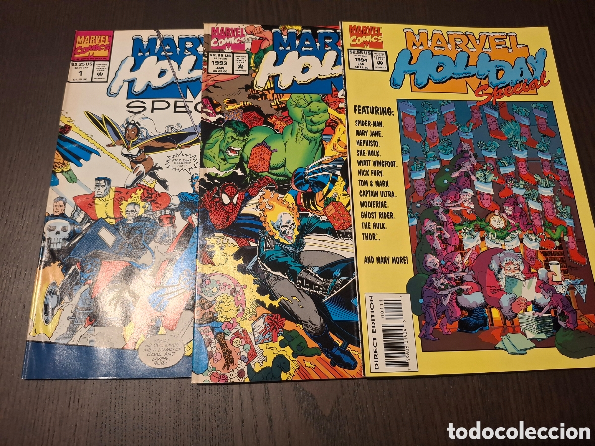 C&oacute;mics: Comics - Marvel Holiday Special (1991 Marvel) #1991, 1993, 1994 - Importacion