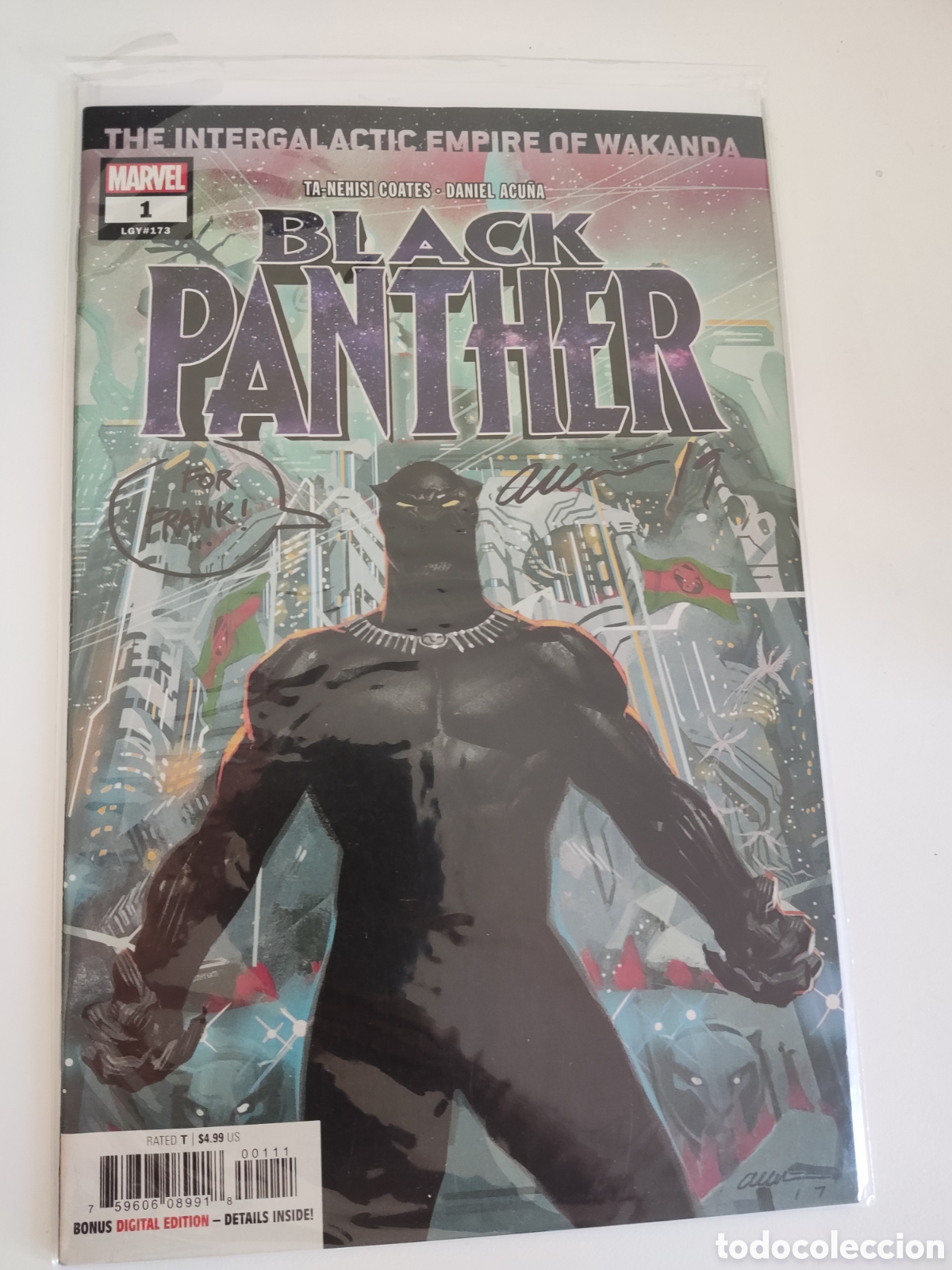C&oacute;mics: Black Panther 1 Marvel 2017 Firmado