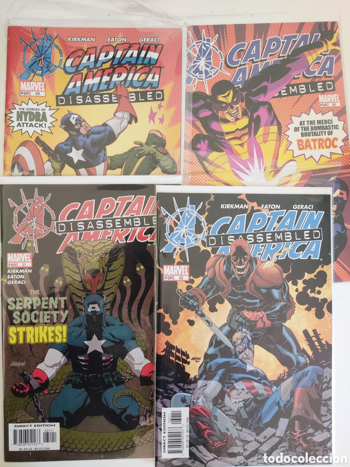C&oacute;mics: Lote 4 Comics Captain America 2005