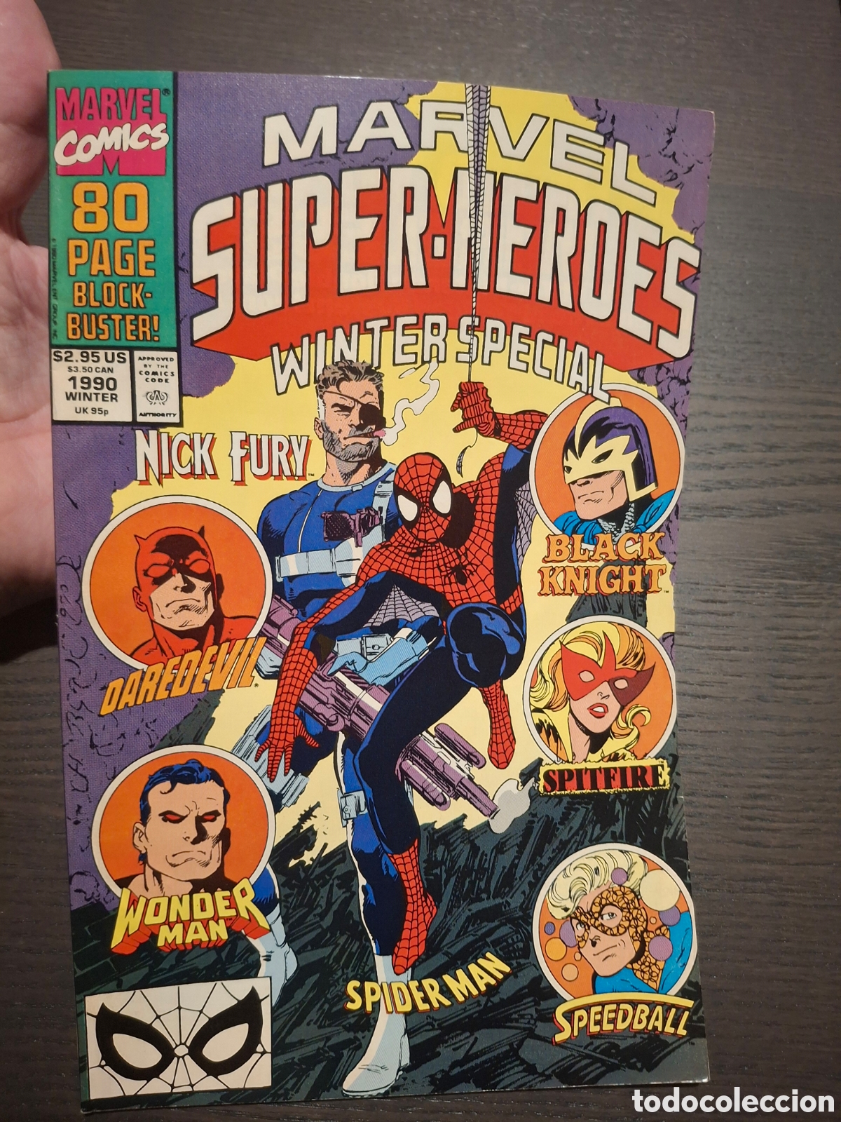 C&oacute;mics: Comics - Marvel Super-Heroes Winter Special 1990 - Importacion - Spider-man, Daredevil, Wonder Man..