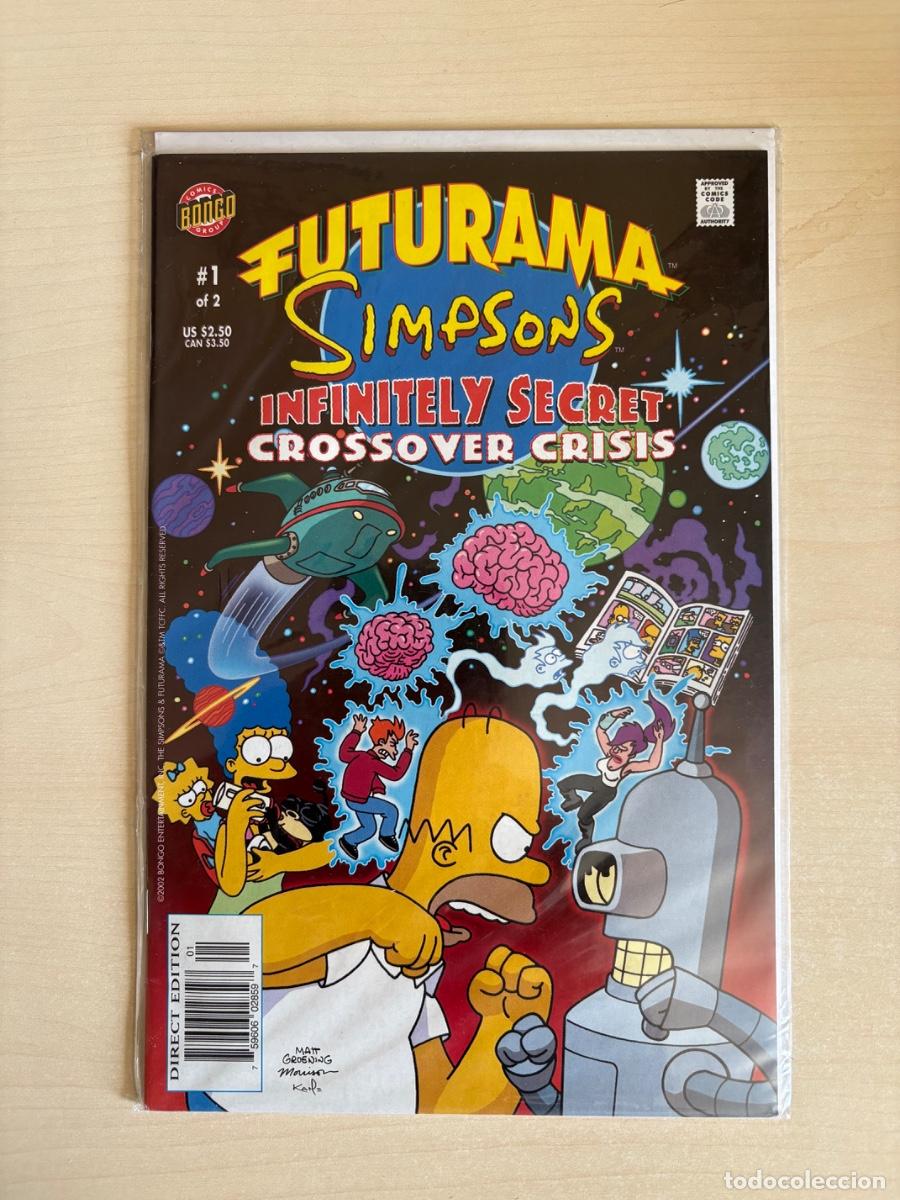 C&oacute;mics: Futurama / Simpsons: Infinitely Secret Crossover Crisis #1 (Bongo Comics USA, 2002)