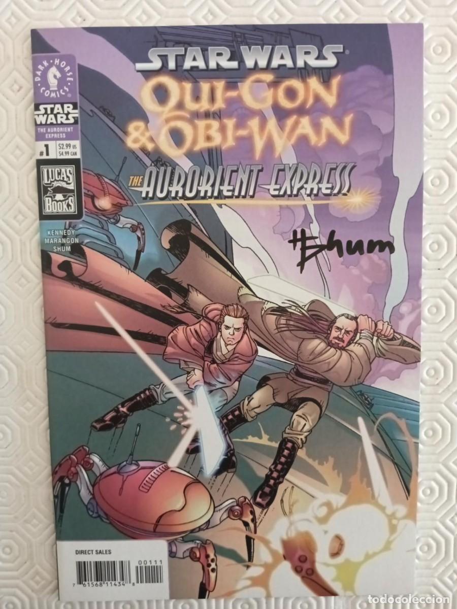 C&oacute;mics: STAR WARS Qui-Gon & Obi-Wan Aurorient Express #1-2 COMPLETA FIRMADOS Howard Shum