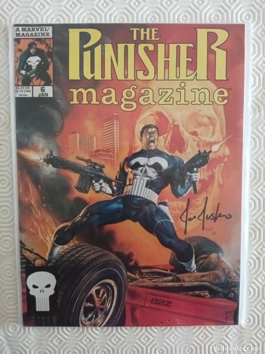 C&oacute;mics: THE PUNISHER MAGAZINE #6 1990 FIRMADO JOE JUSKO Signed Marvel USA