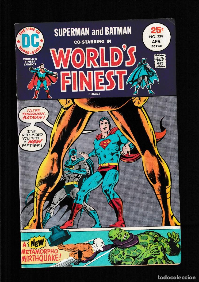 C&oacute;mics: WORLD'S FINEST 229 - DC 1975 VFN / SUPERMAN & BATMAN / METAMORPHO