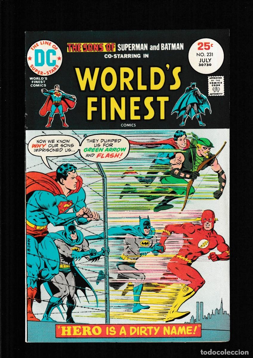 C&oacute;mics: WORLD'S FINEST 231 - DC 1975 VFN / SUPERMAN & BATMAN / SUPER SONS / GREEN ARROW / FLASH