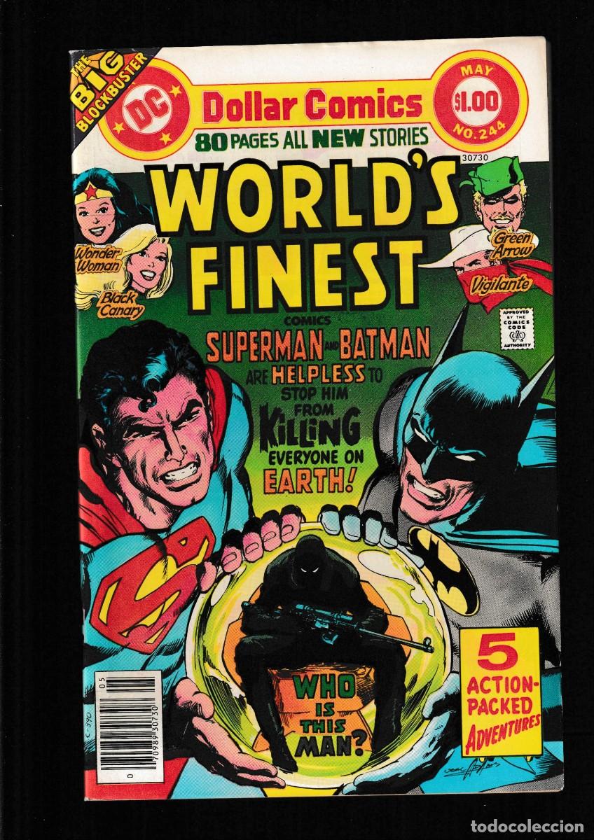 C&oacute;mics: WORLD'S FINEST 244 - DC 1977 VFN 1ST 80 PAGES GIANT / SUPERMAN & BATMAN / NEAL ADAMS COVER