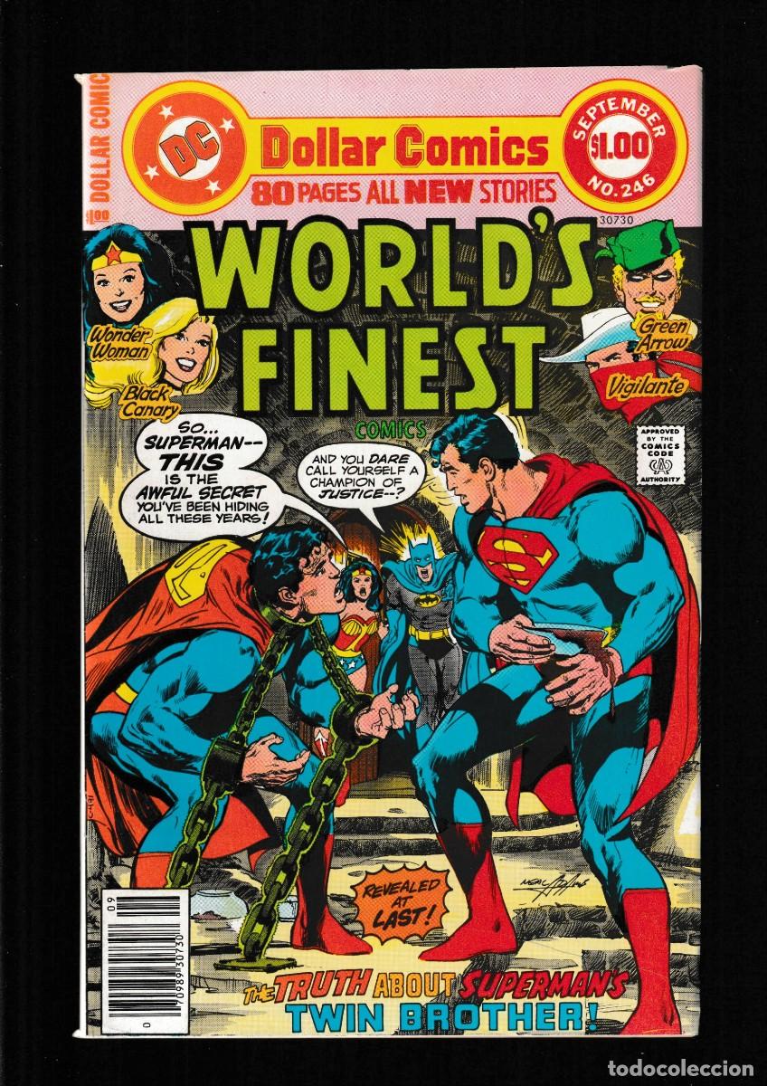 Fumetti: WORLD'S FINEST 246 - DC 1977 VFN GIANT / SUPERMAN & BATMAN / GREEN ARROW / NEAL ADAMS COVER
