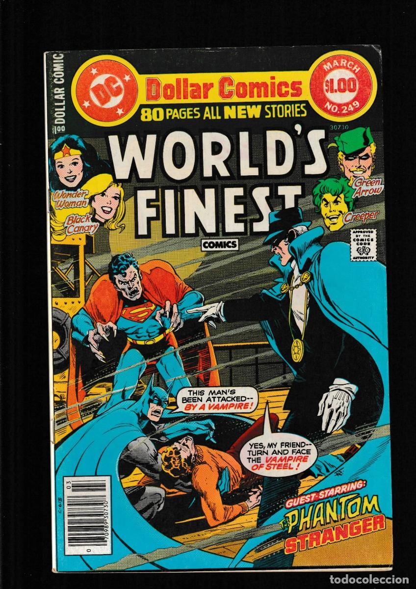 C&oacute;mics: WORLD'S FINEST 249 - DC 1978 VFN GIANT / SUPERMAN BATMAN & PHANTOM STRANGER / VAMPIRE OF STEEL