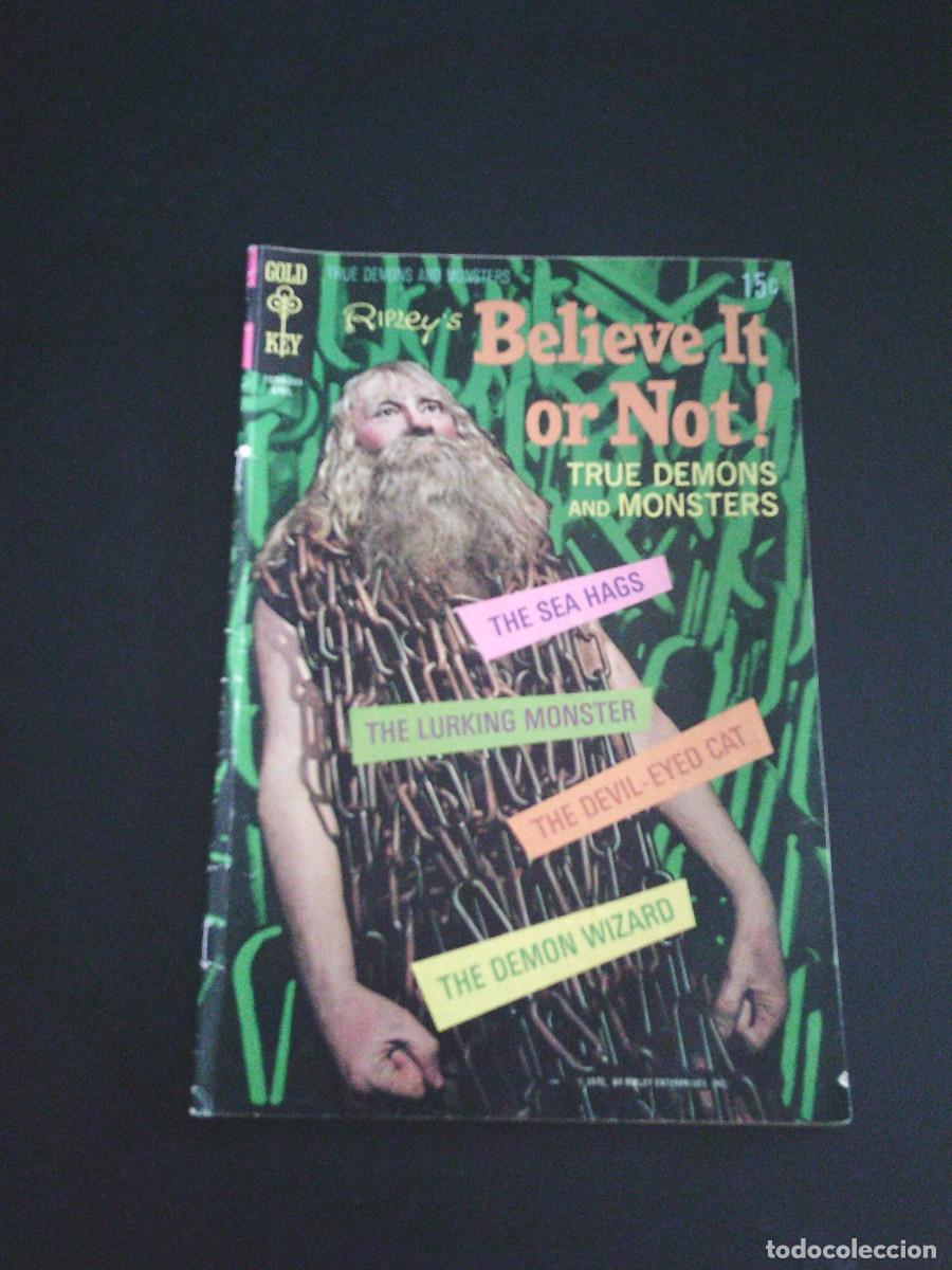 C&oacute;mics: BELIEVE IT OR NOT TRUE DEMONS AND MONSTERS - N&ordm; 19 - ABRIL 1970 - WESTERN PUBLISHING COMPANY INC - C