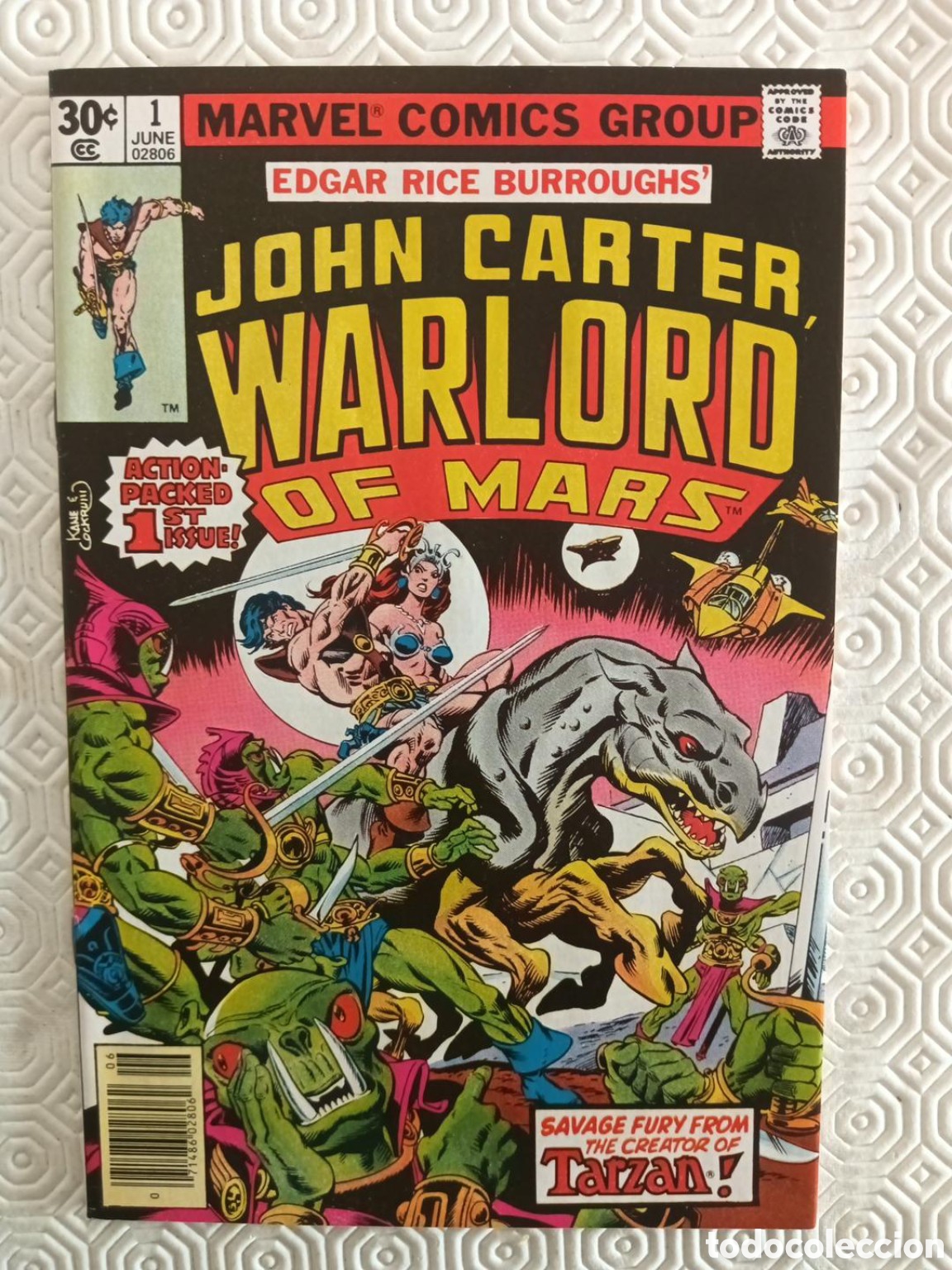 C&oacute;mics: John Carter Warlord of Mars #1 &ndash; Marvel 1977 &ndash; 1st Issue