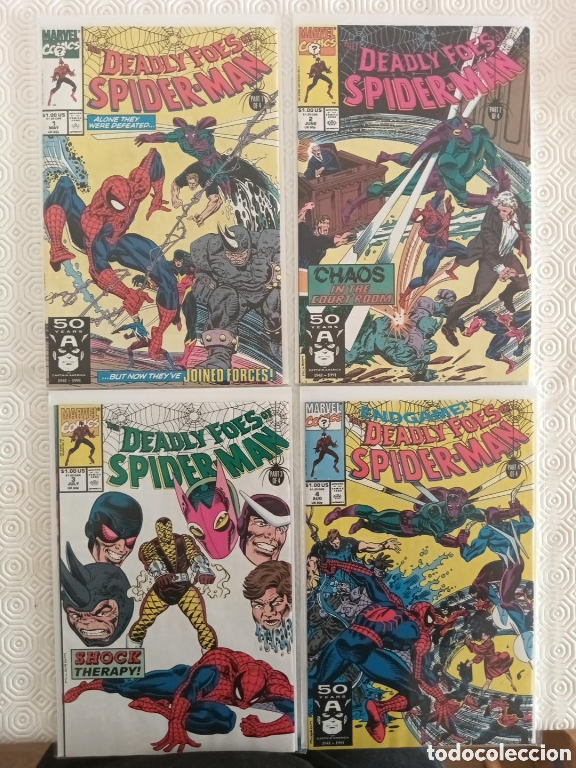 C&oacute;mics: Spider-Man: The Deadly Foes #1-4 COMPLETA &ndash; Marvel 1991