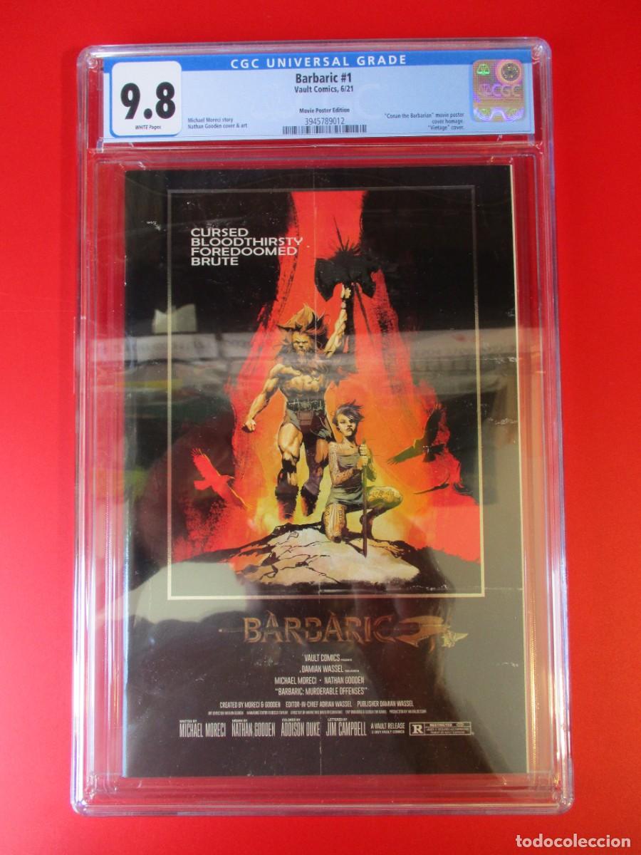 C&oacute;mics: (2021) BARBARIC #1 CGC 9.8 Variante Pel&iacute;cula Conan &iexcl;Cubierta exclusiva! Limitado a 100!