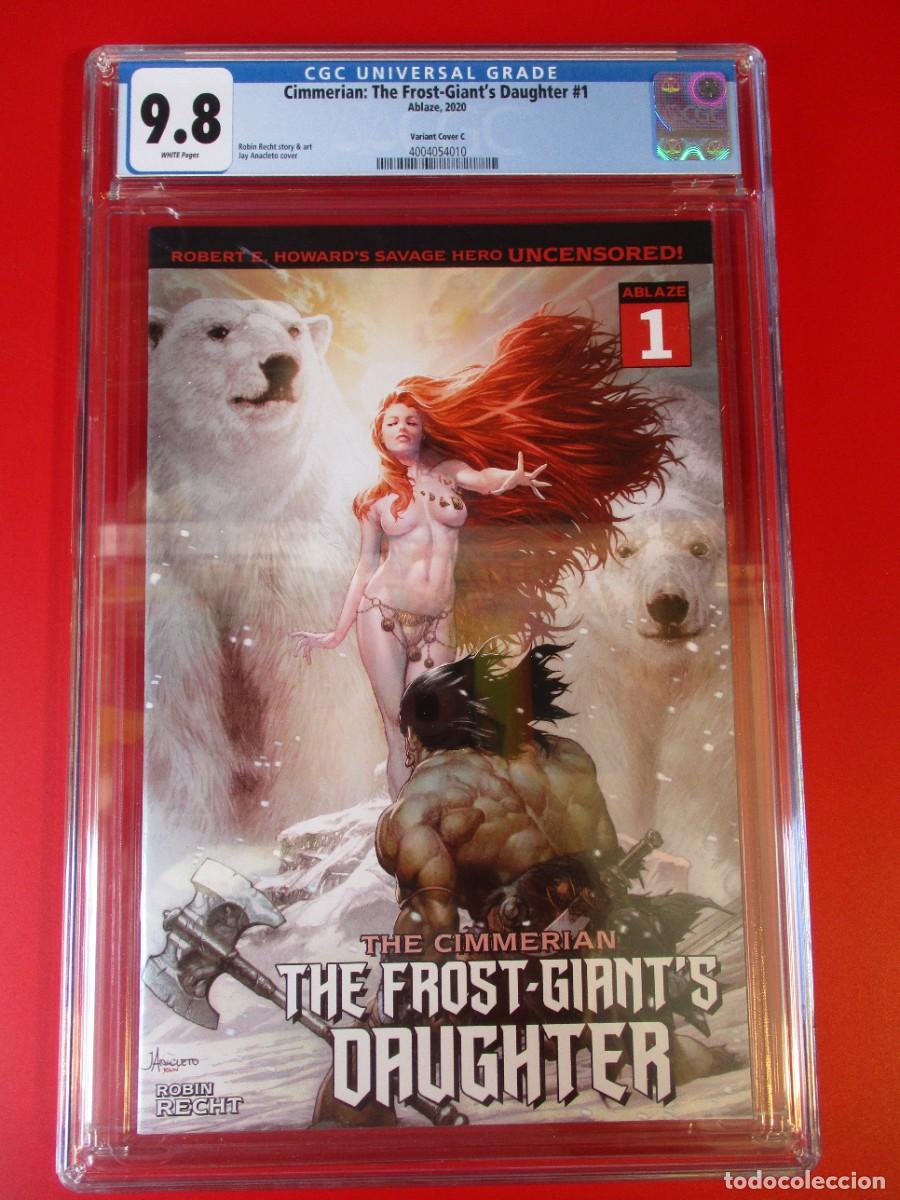 C&oacute;mics: CIMMERIAN: LA HIJA DEL GIGANTE DE LAS HELADAS #1 CGC SS 9.8 CUBIERTA VARIANTE JAY ANACLETO