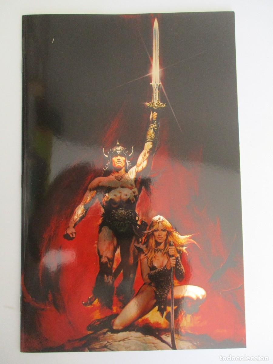 C&oacute;mics: C&oacute;mic Tit&aacute;n Conan el B&aacute;rbaro 1 Pel&iacute;cula Homenaje L&aacute;mina Variante Virgen