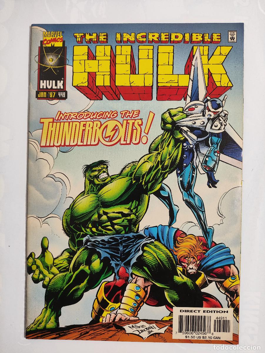 C&oacute;mics: The Incredible Hulk 449 - First Thunderbolts - Marvel Comics USA - Foto 1