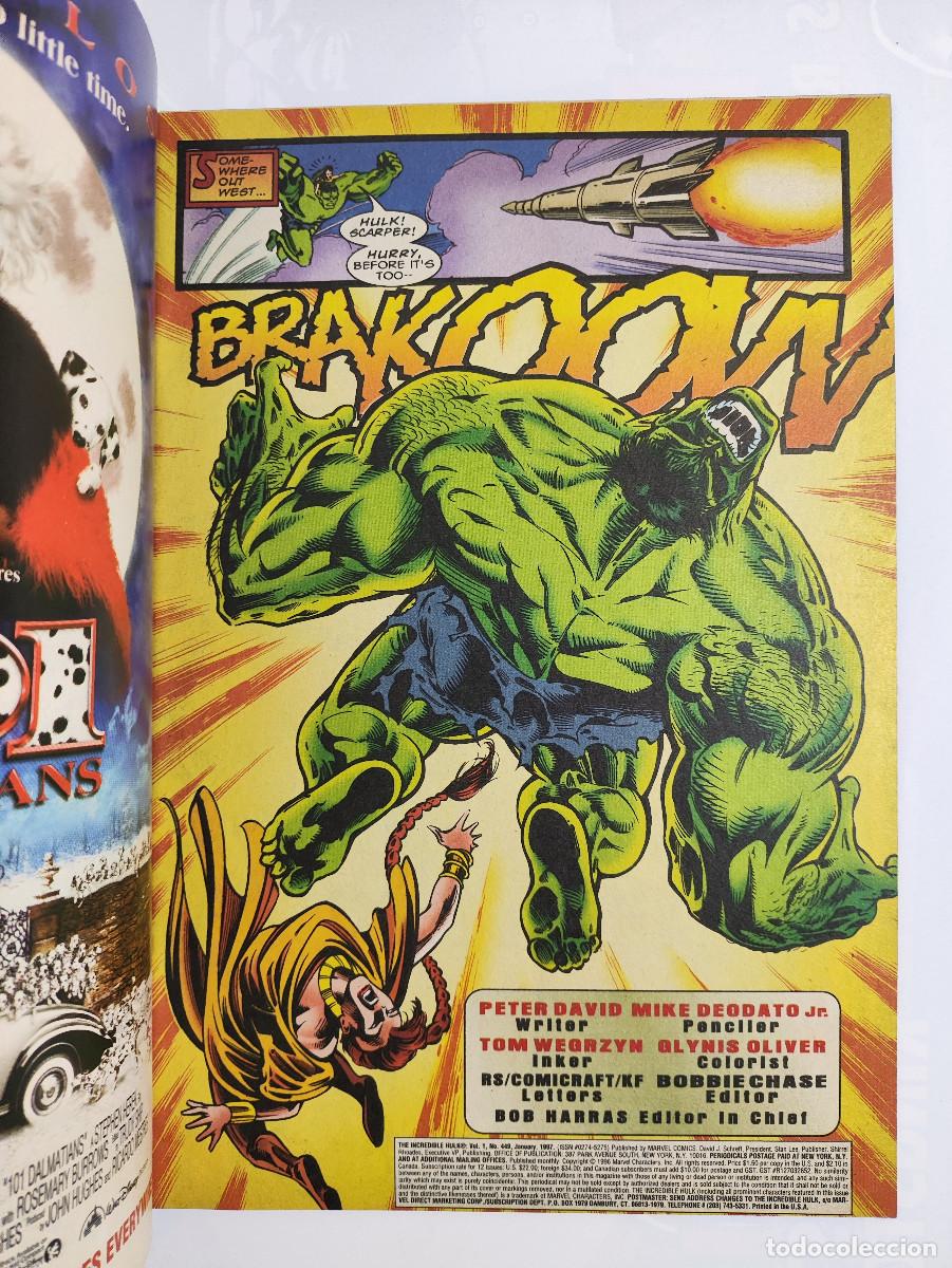 C&oacute;mics: The Incredible Hulk 449 - First Thunderbolts - Marvel Comics USA - Foto 6