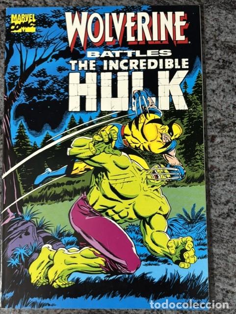 C&oacute;mics: WOLVERINE BATTLES THE INCREDIBLE HULK. REEDICION EN FORMATO PRESTIGE. NUEVO. ORIGINAL MARVE