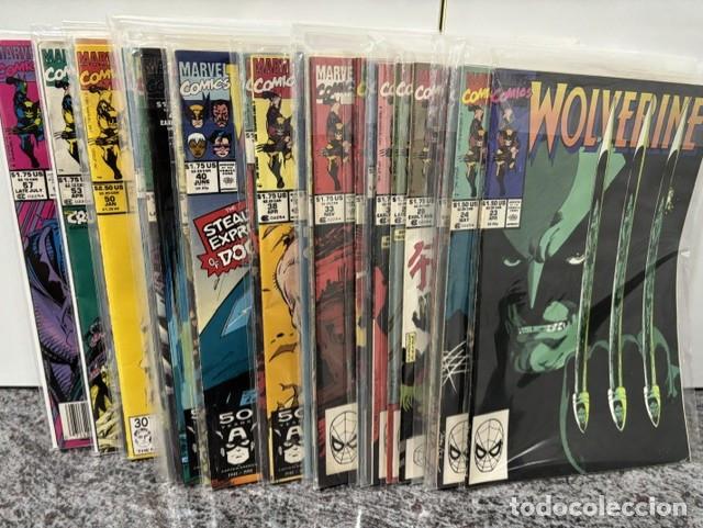 C&oacute;mics: WOLVERINE 1&ordm; SERIE : LOTE 34 NUMEROS CORRELATIVOS DEL 23 AL 57 (MENOS EL 54). 1990-92. NUEVOS