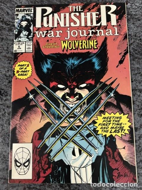 C&oacute;mics: PUNISHER WAR JOURNAL N&ordm; 6 Y 7 (1989) PUNISHER VS WOLVERINE, JIM LEE. ORIGINALES MARVEL. NUEVOS