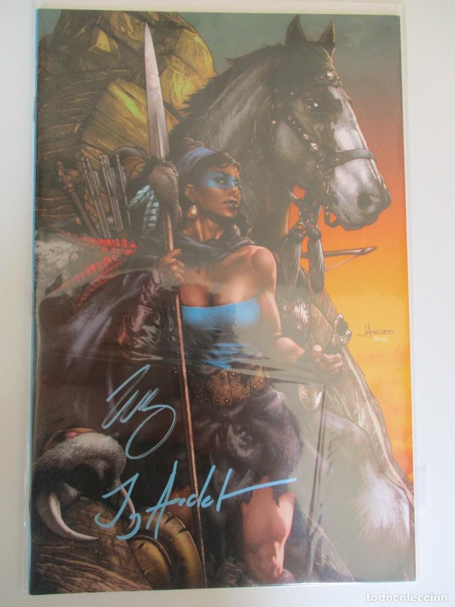 C&oacute;mics: Conan : The Barbarian #1 - Firmado Jay Anacleto y Jim Zub - Variante Virgen - Titan Comics