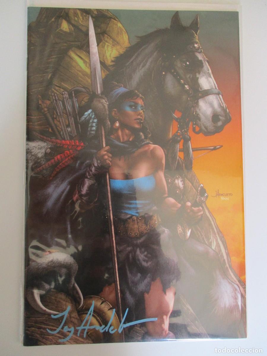 C&oacute;mics: Conan : The Barbarian #1 - Firmado Jay Anacleto - Variante Virgen - Titan Comics