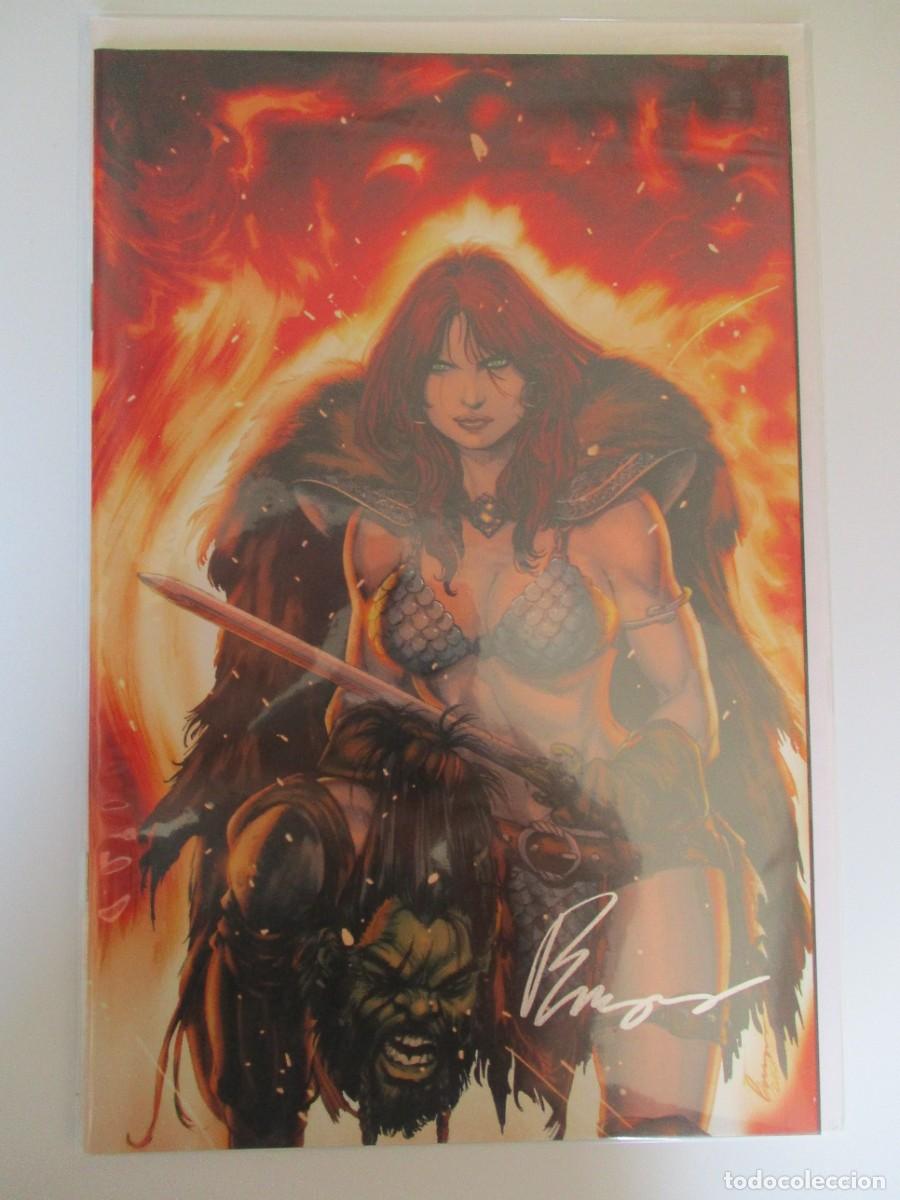 C&oacute;mics: SAVAGE RED SONJA # 1 - 2023 - RICC EXCLUSIVE BUZZ VARIANT -FIRMADO : BUZZ