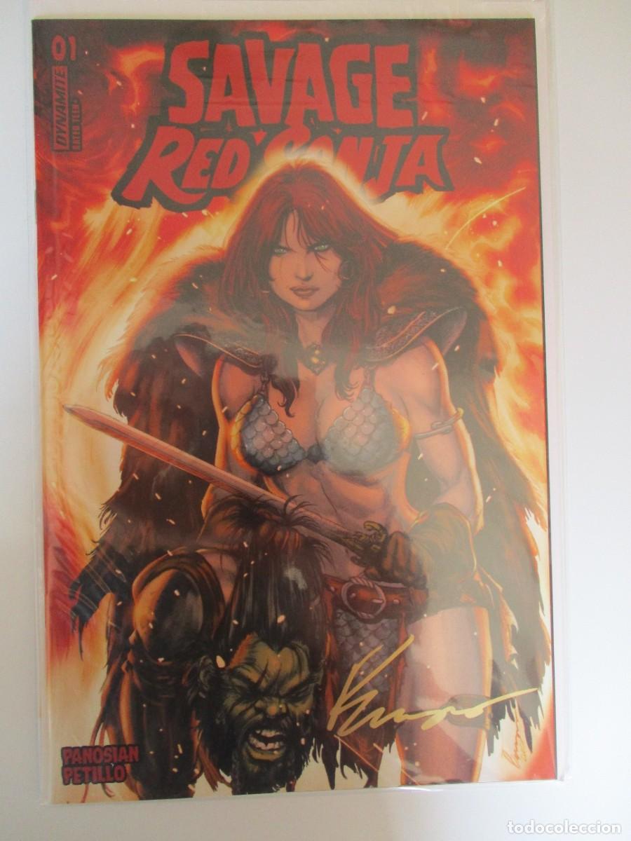 C&oacute;mics: SAVAGE RED SONJA # 1 - 2023 - RICC EXCLUSIVE BUZZ VARIANT -FIRMADO : BUZZ
