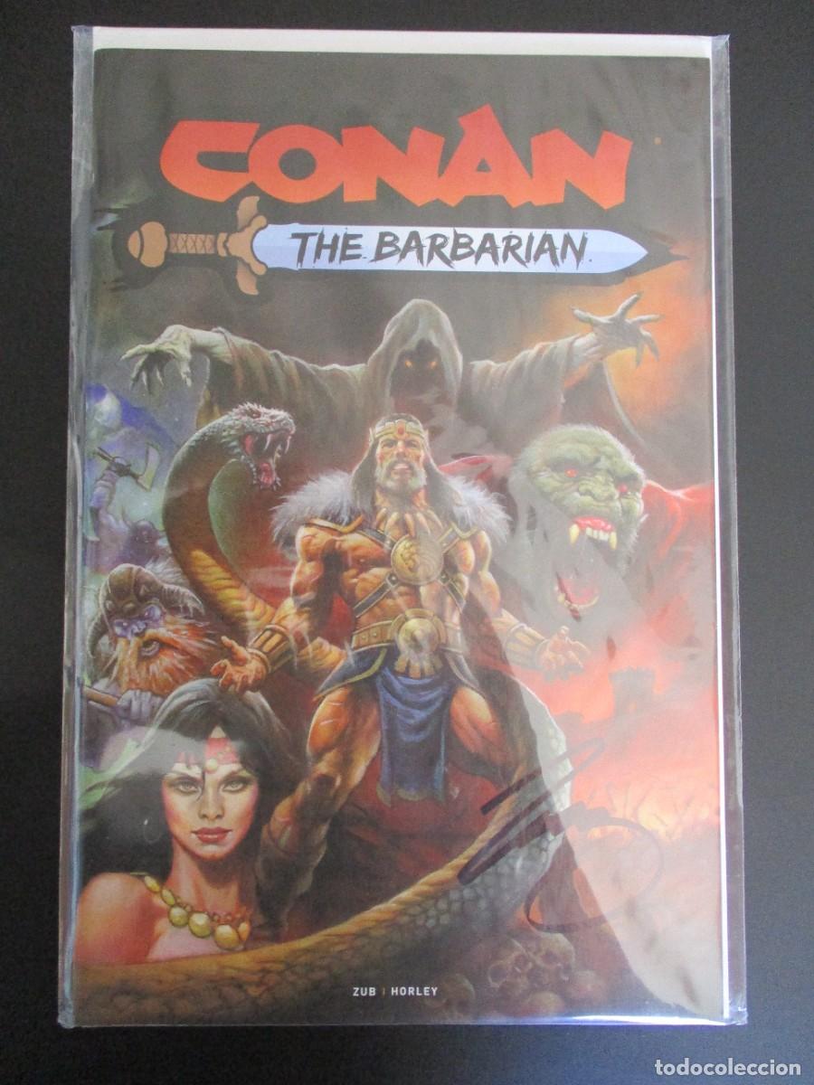 C&oacute;mics: CONAN : THE BARBARIAN V-5 #25 - MIDTOWN COMICS -FIRMADO: JIM BUZZ