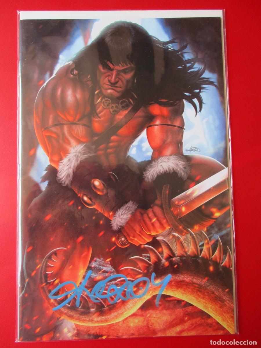C&oacute;mics: CONAN EL B&Aacute;RBARO #15 CUBIERTA FIRMADA POR ARIEL D&Iacute;AZ 2024 TITAN LTD 500